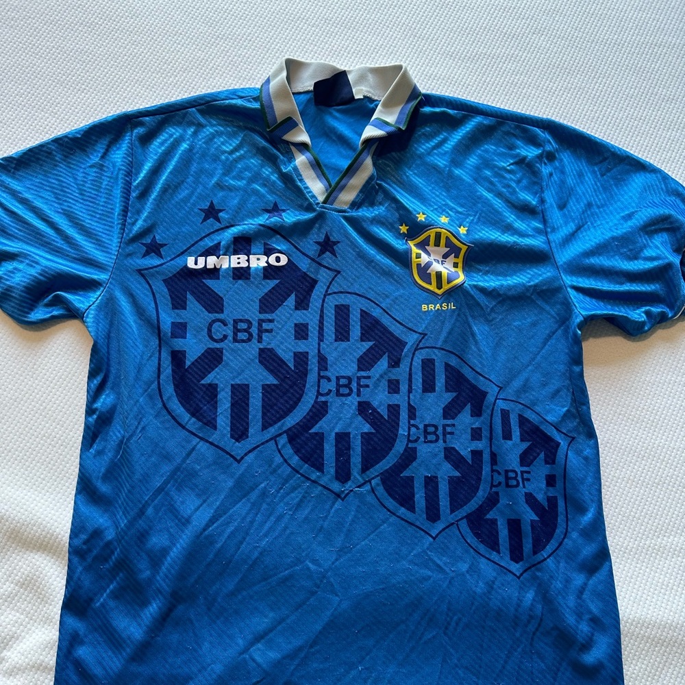 Vintage Brasil International Soccer Jersey - 1996